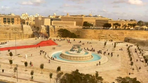 Valletta - Triton Fountain webcam