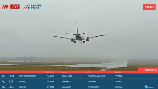 Prague Airport webcam