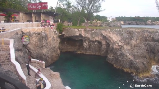 Cliff  in Negril webcam
