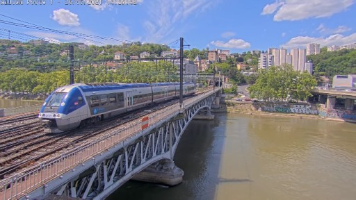 Railroad  in Lyon webcam