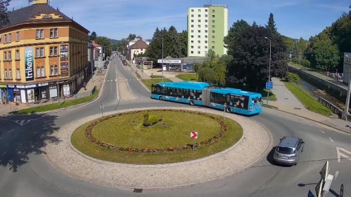 Trutnov - Polská Street Roundabout webcam