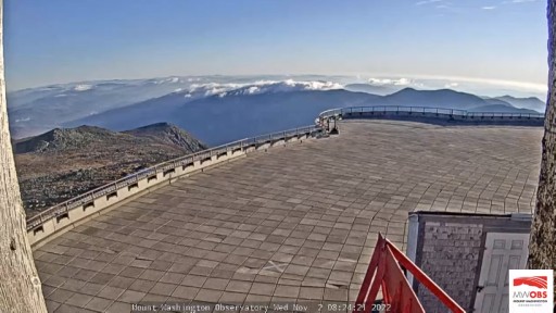 Mount Washington Observatory Deck  from Mount Washington State Park webcam